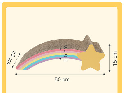 Scarlet pentru pisici cu hartie ondulata - mai multe modele