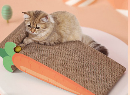 Scarlet pentru pisici cu hartie ondulata - mai multe modele