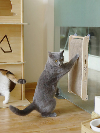 Ξύλινη ξύστρα γάτας - ένα ή δύο κομμάτια