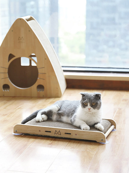 Zgarietor de pisici din lemn - una sau doua bucati