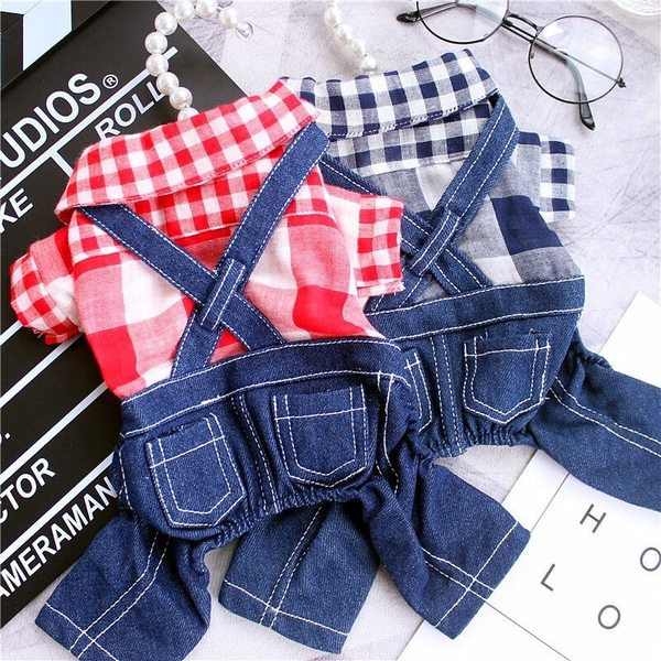 Traper kombinezon za pse s kariranom košuljom