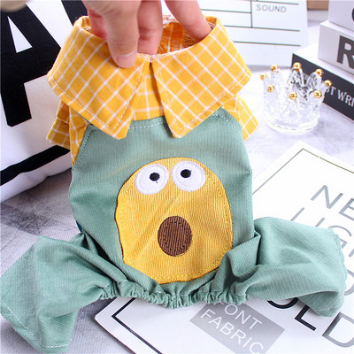 Salopeta de vara pentru caini cu guler si aplicatie