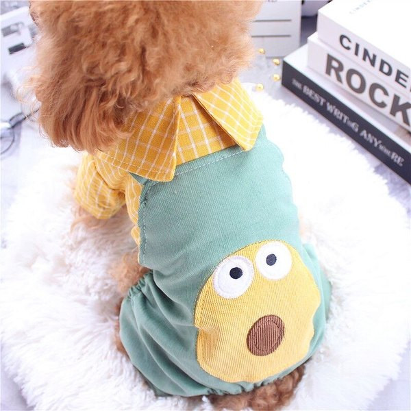 Salopeta de vara pentru caini cu guler si aplicatie