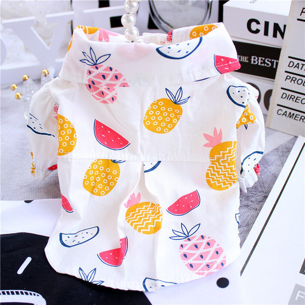 Cămașă de vară pentru câine cu model colorat