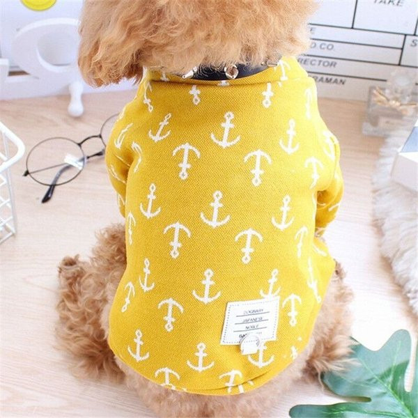Bluză cu imprimeu ancoră pentru câini