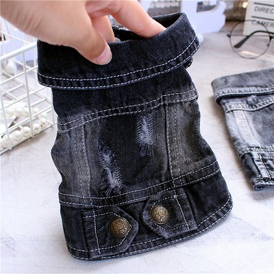 Kahes värvitoonis teksavest koertele