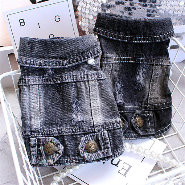 Kahes värvitoonis teksavest koertele