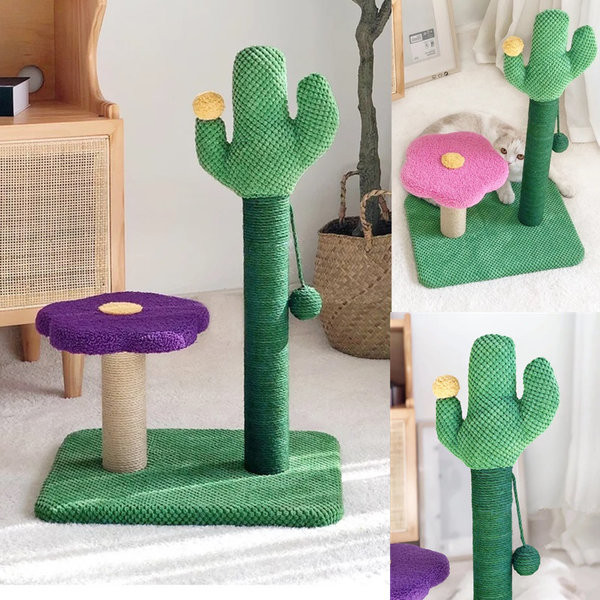 Puidust ja sisalist topeltkraabits kassidele