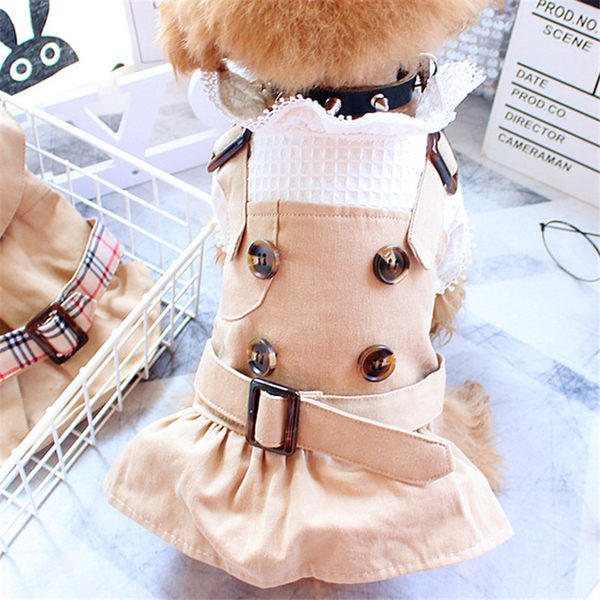 Palton pentru caine cu centura