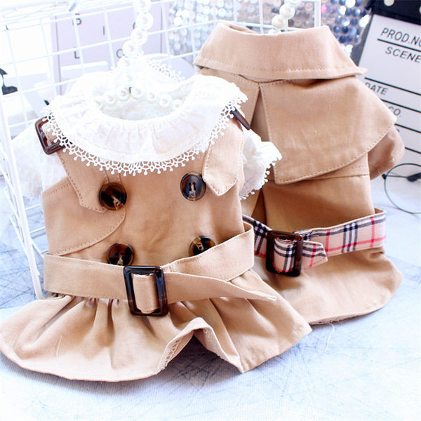 Palton pentru caine cu centura