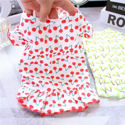 Καλοκαιρινό φόρεμα με έγχρωμη στάμπα για σκύλους