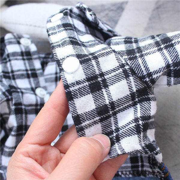 Salopete din denim pentru câini