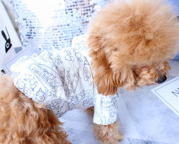 Cămașă cu imprimeu pentru câini