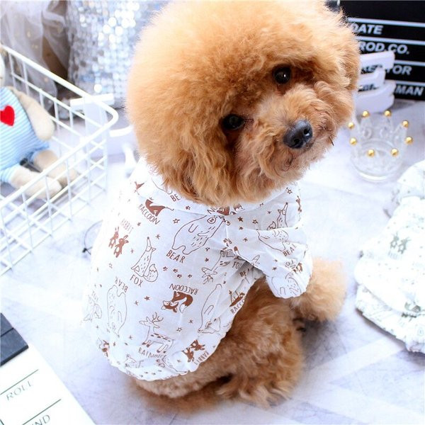 Cămașă cu imprimeu pentru câini