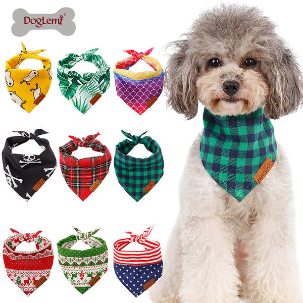 Eșarfă triunghiulară din bumbac pentru câini