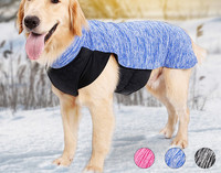 Jachetă pentru câini cu două fețe