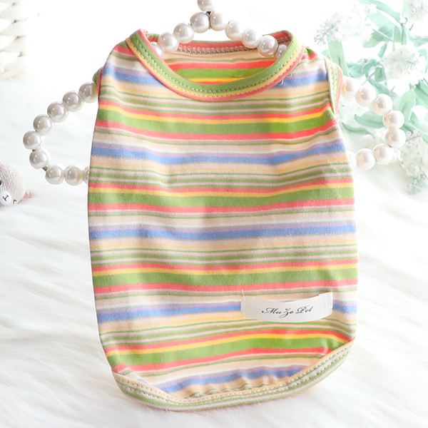 Bluză pentru câini cu dungi colorate