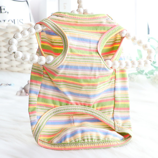 Bluză pentru câini cu dungi colorate