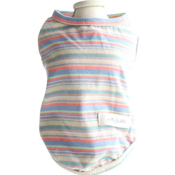 Bluză pentru câini cu dungi colorate