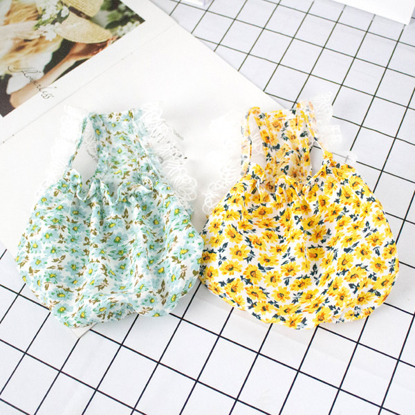 Haljina u obliku psećeg cvijeća s čipkom