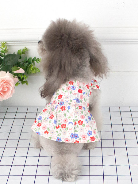 Rochie de vara pentru caini cu model floral