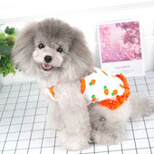 Lillemustri ja lokkidega puuvillane kleit