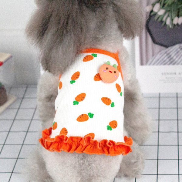 Lillemustri ja lokkidega puuvillane kleit