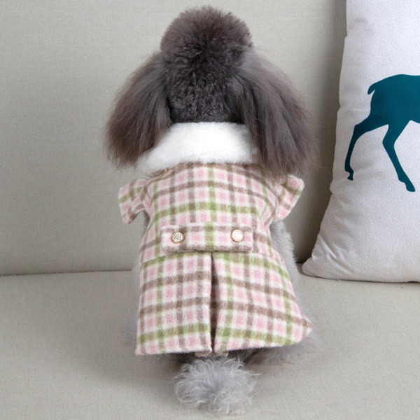 Palton cald in carouri pentru un caine