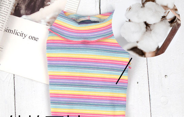 Bluză cu dungi pentru câini - trei culori