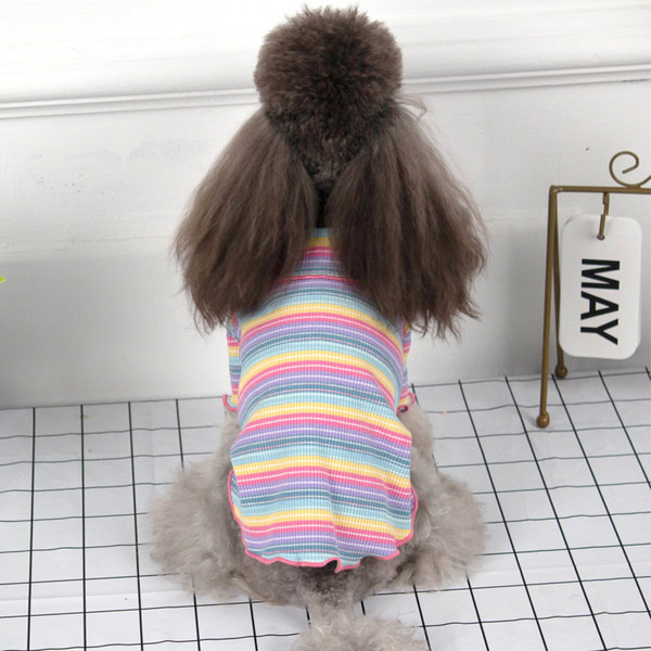 Bluză cu dungi pentru câini - trei culori