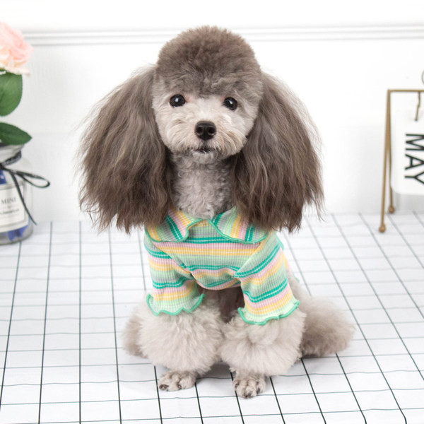 Bluză cu dungi pentru câini - trei culori