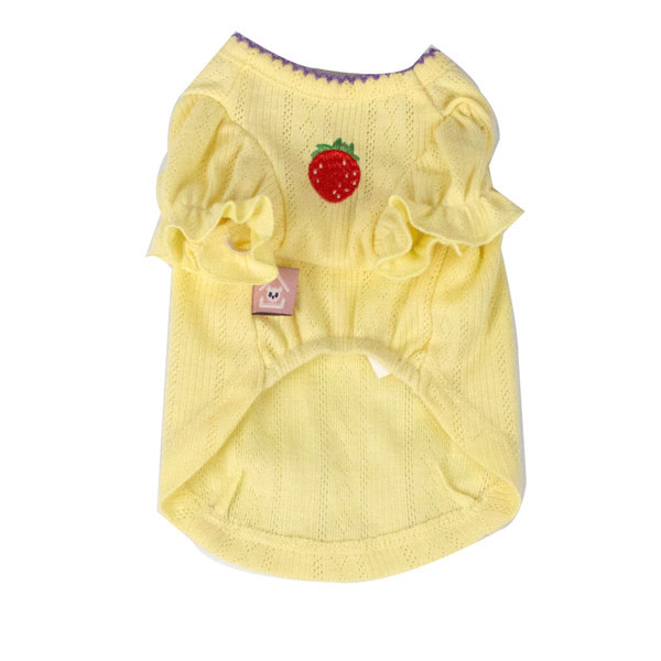 Pamučna bluza s vezom u boji za pse