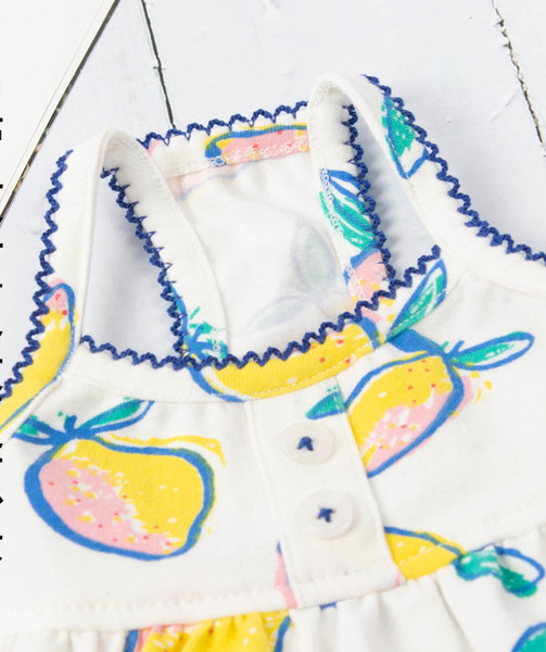 Maieu sau rochie din bumbac cu model colorat