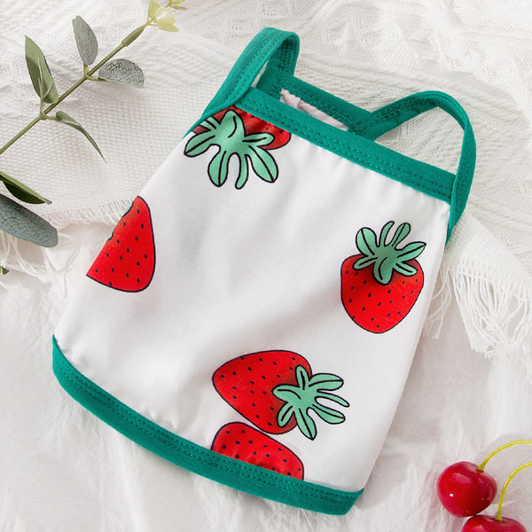 Tricou cu bretele subțiri și imprimeu pentru câini