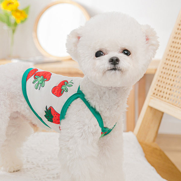 Tricou cu bretele subțiri și imprimeu pentru câini