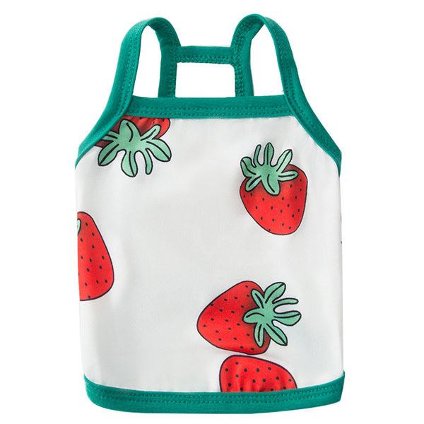 Tricou cu bretele subțiri și imprimeu pentru câini