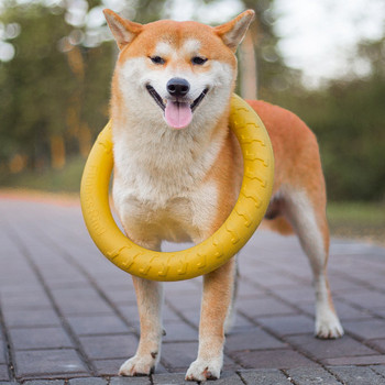 Παιχνίδι σιλικόνης για σκύλους σε κίτρινο χρώμα