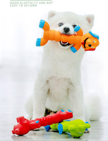 Jucărie de mestecat din latex - pentru câini mici și mijlocii
