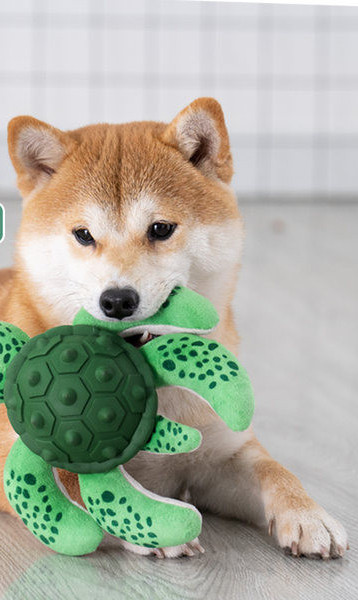 Jucărie textilă de mestecat în formă de broască țestoasă