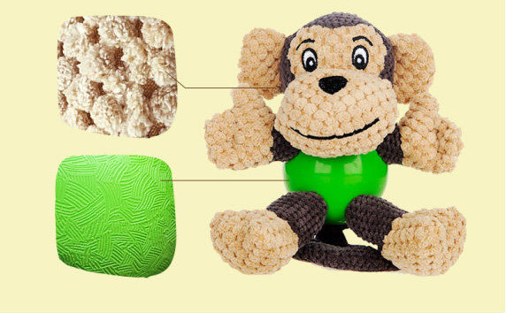 Jucărie de plus pentru câini în formă de animale