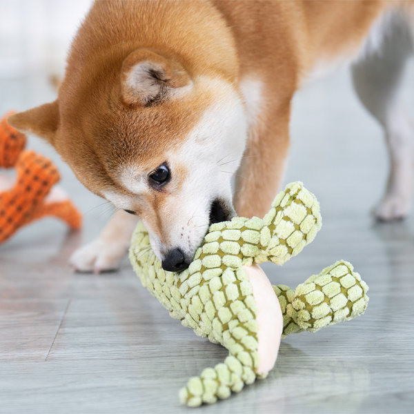 Jucărie moale de plus pentru câini