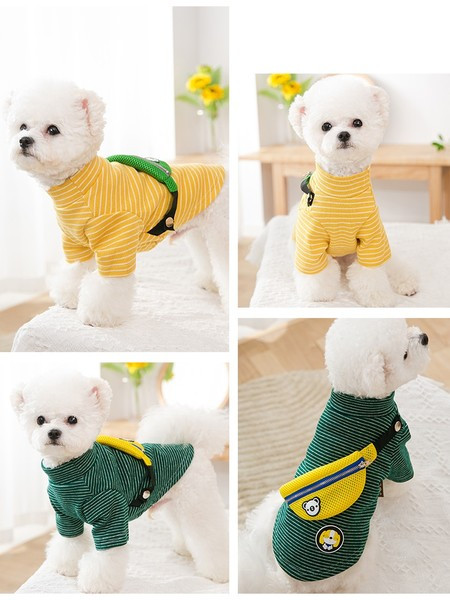 Bluză cu dungi pentru câini - două culori