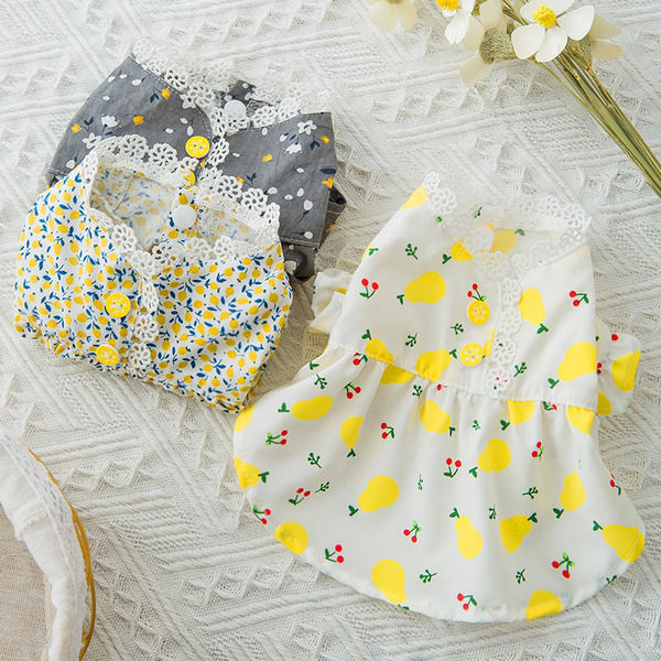 Rochie cu dantela pentru caini