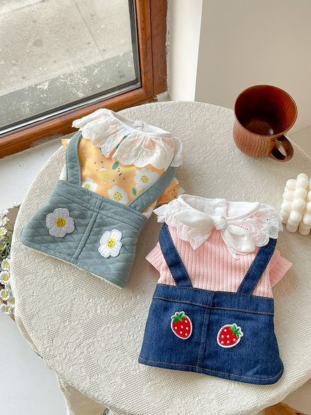 Rochie pentru caini cu broderie