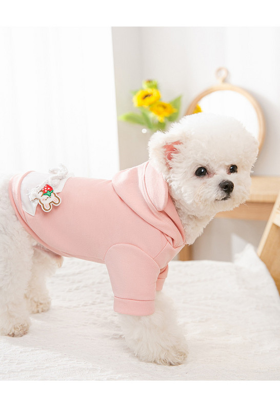 Jacheta pentru caini in doua culori