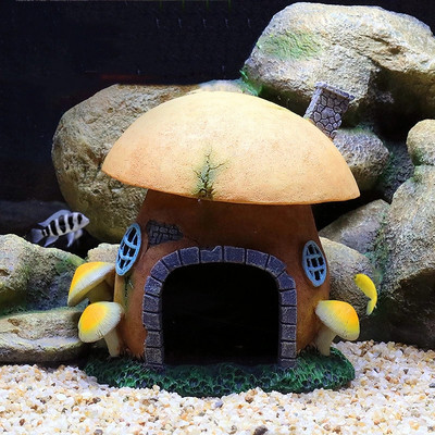 Декорация за аквариум с форма на къщичка