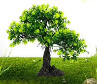 Dirbtinė akvariumo puošmena - trijų spalvų mediena