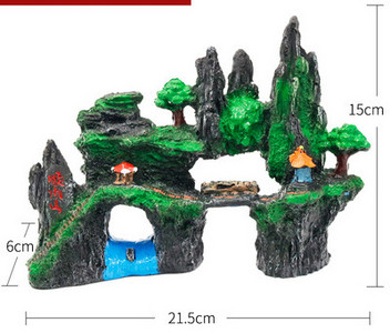 Akvaariumi kaunistused erineva kujuga