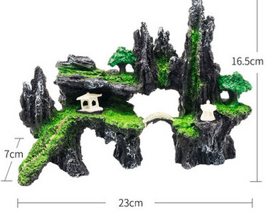 Akvaariumi kaunistused erineva kujuga