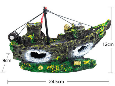 Akvaariumi kaunistused erineva kujuga